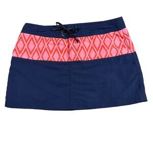 Patagonia Board Skirt Womens size 6 Blue Pink Tribal Nylon Outdoors Pockets Swim